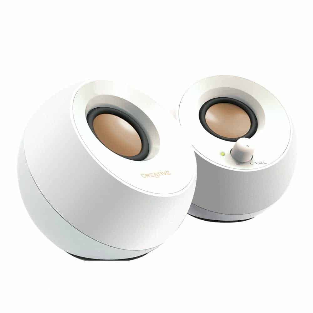 Creative Pebble 2.0 Compact USB Speakers White